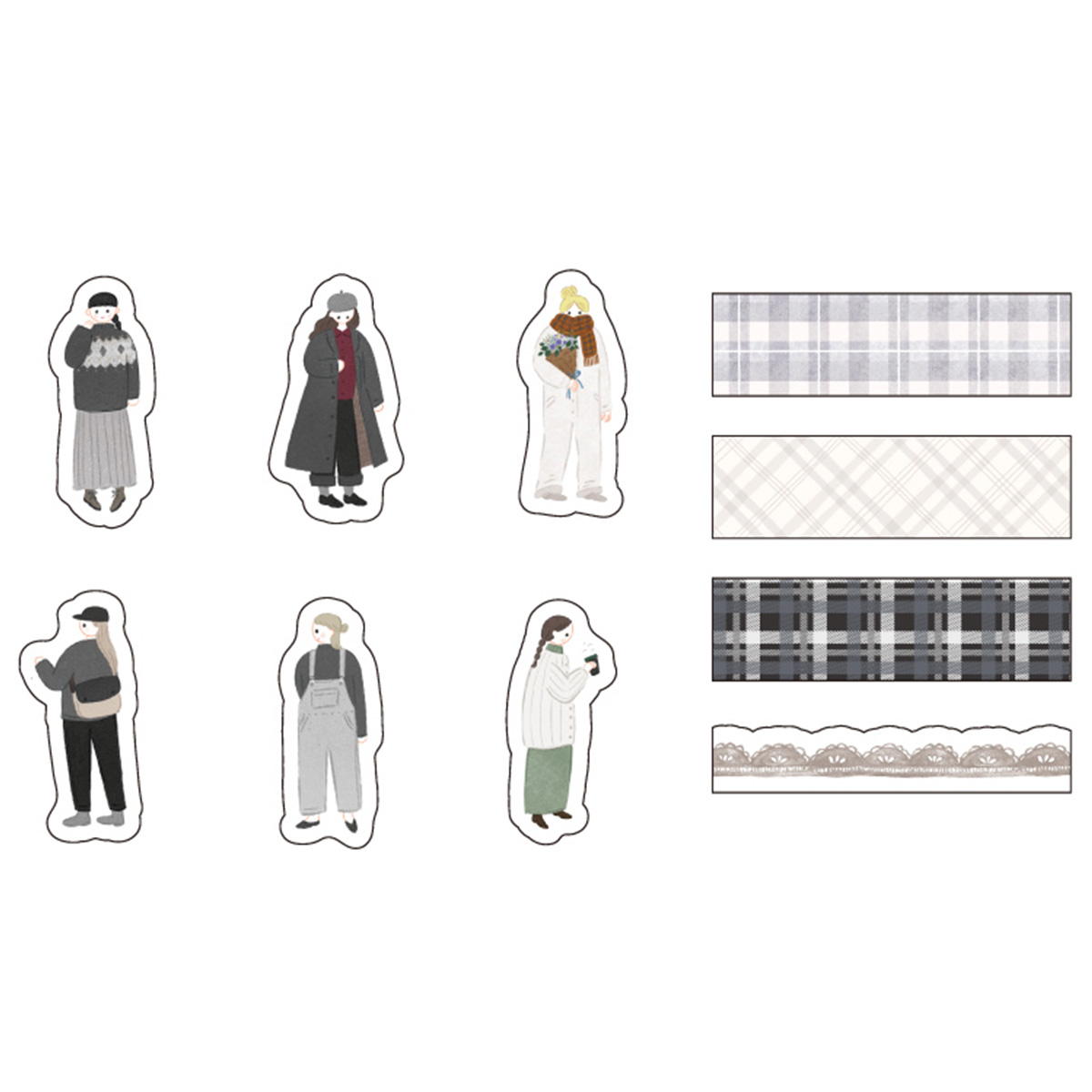 【まとめ買い】フレークシール30P マイカラフルガールMONOTONE0356/371059