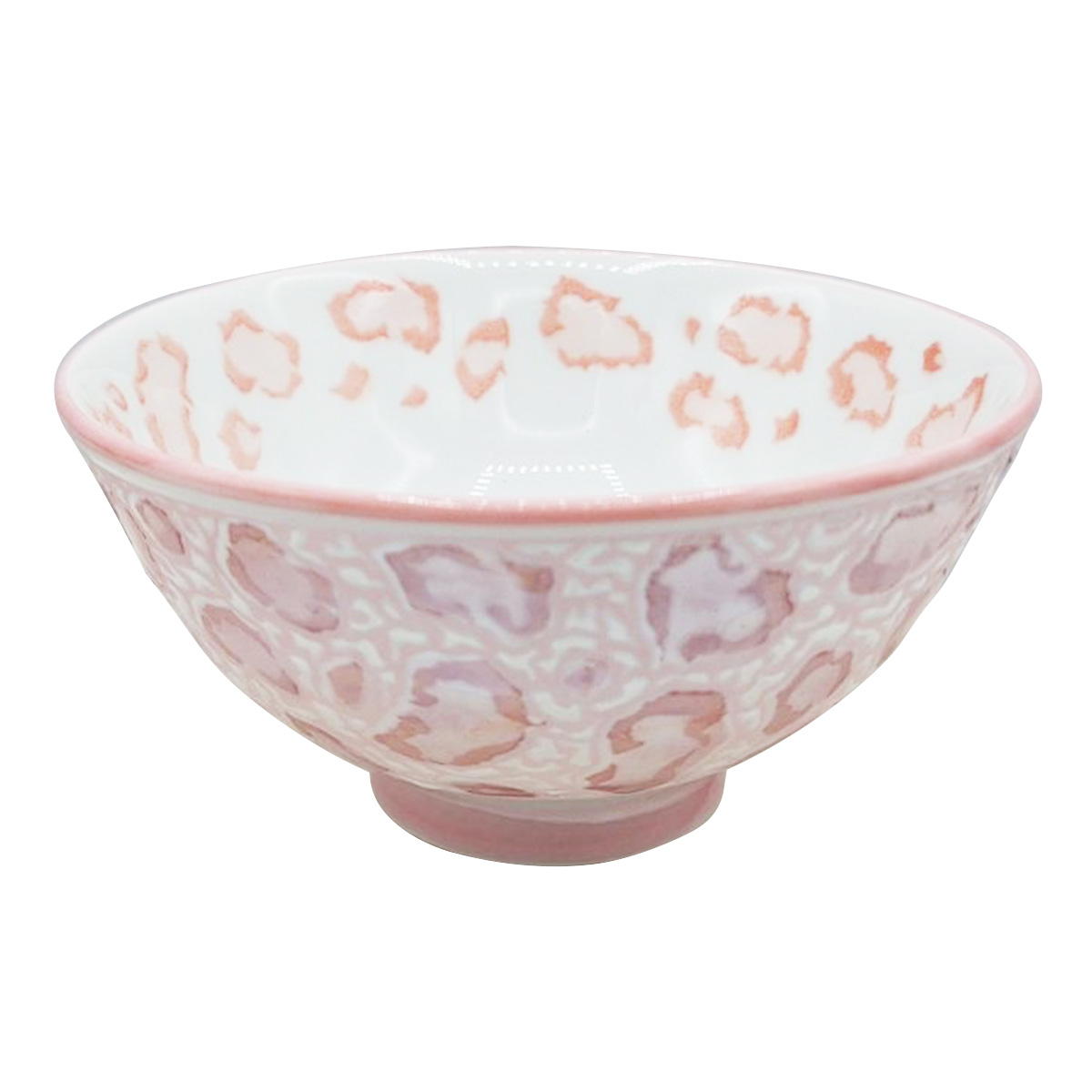 【まとめ買い】ラスター飯碗 ヒョウ柄PK1516/371148