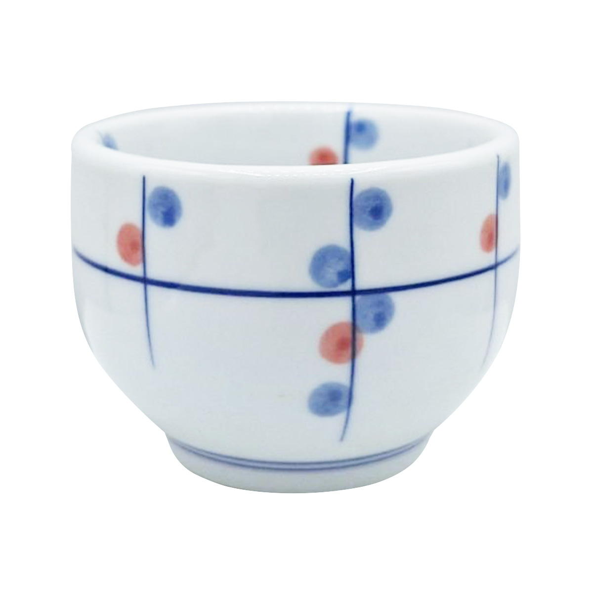 【まとめ買い】友禅格子 玉湯呑 HT74011516/371162