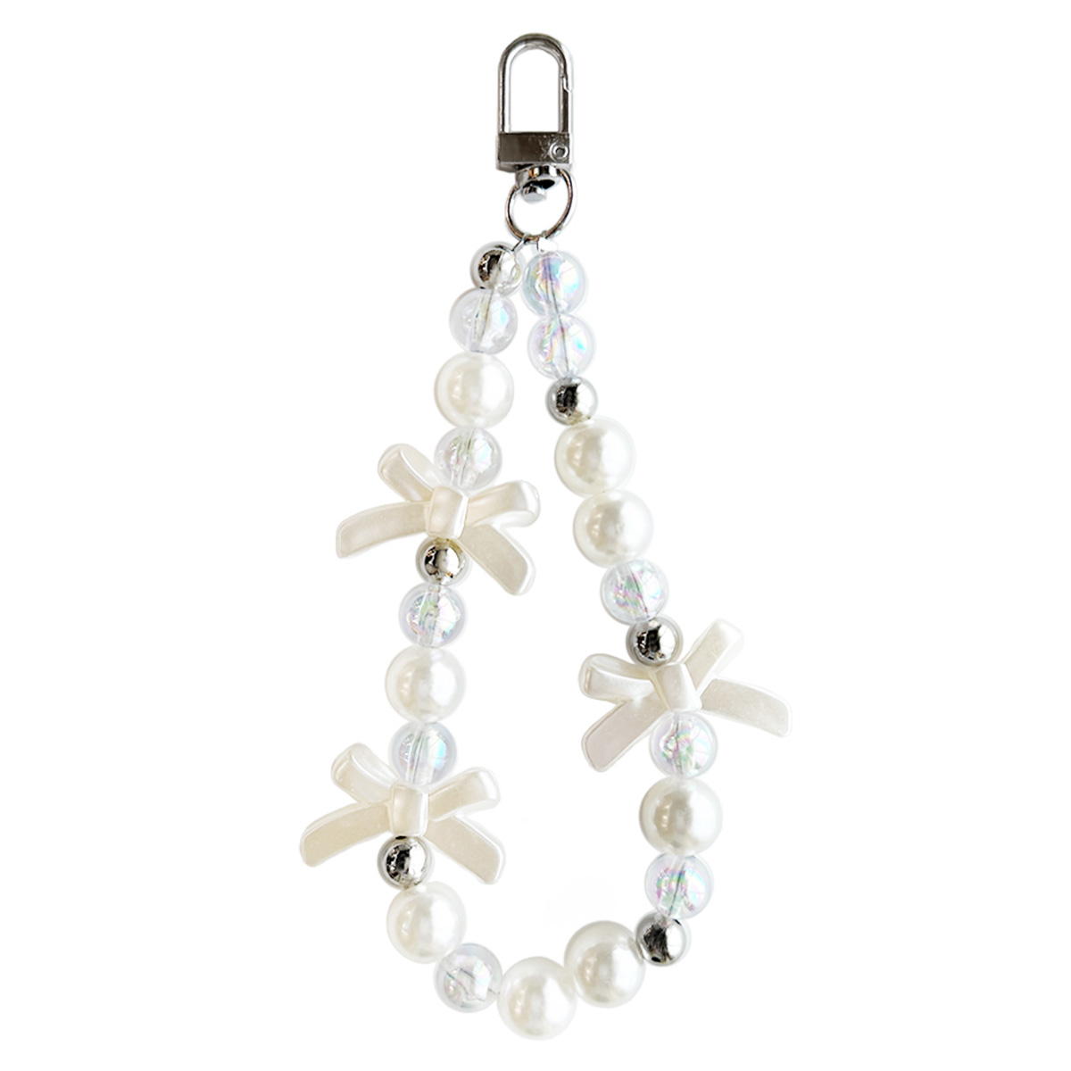 【まとめ買い】ビーズキーホルダー リボン 0356/371422