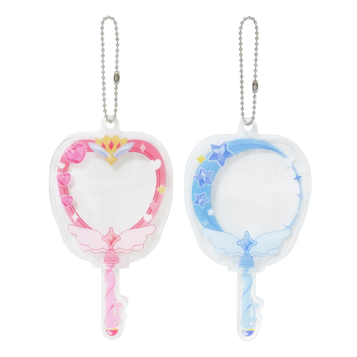 【まとめ買い】缶バッジカバー 魔法のステッキ柄PK・BL 0490/371431