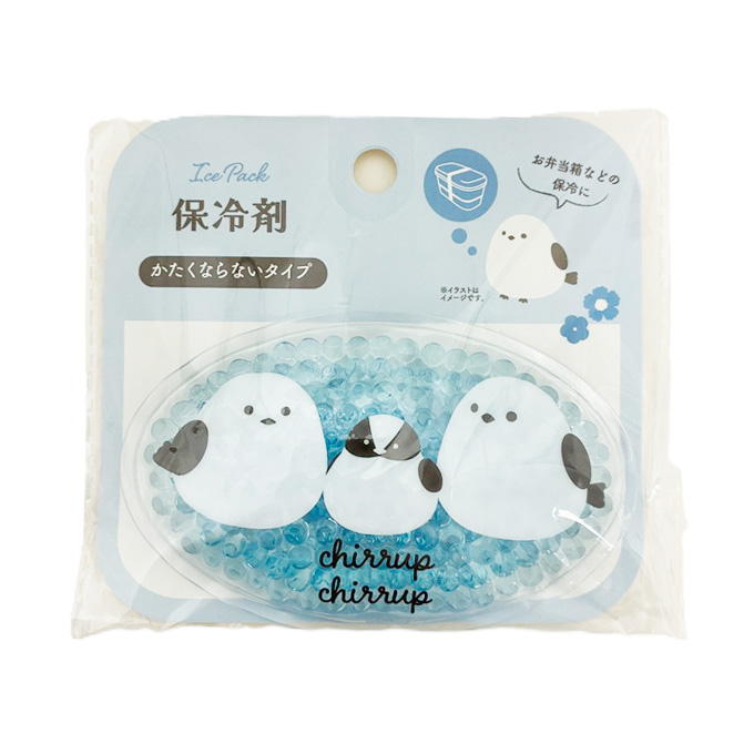 【まとめ買い】つぶつぶ保冷剤 シマエナガ柄 0834/371981