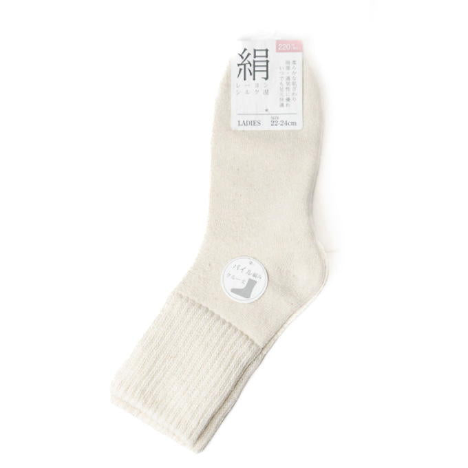 【まとめ買い】婦人レーヨンシルクパイルソックス 0847/372160
