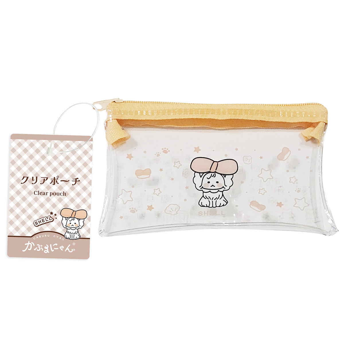 【まとめ買い】かぶるにゃん クリアポーチシェル 1523/372195