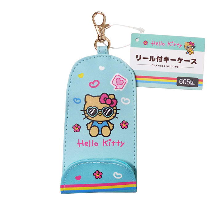 【まとめ買い】キティ リール付キーケース ミント 0960/372272