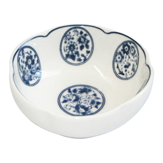 【まとめ買い】丸紋 花型小付 0923/372628
