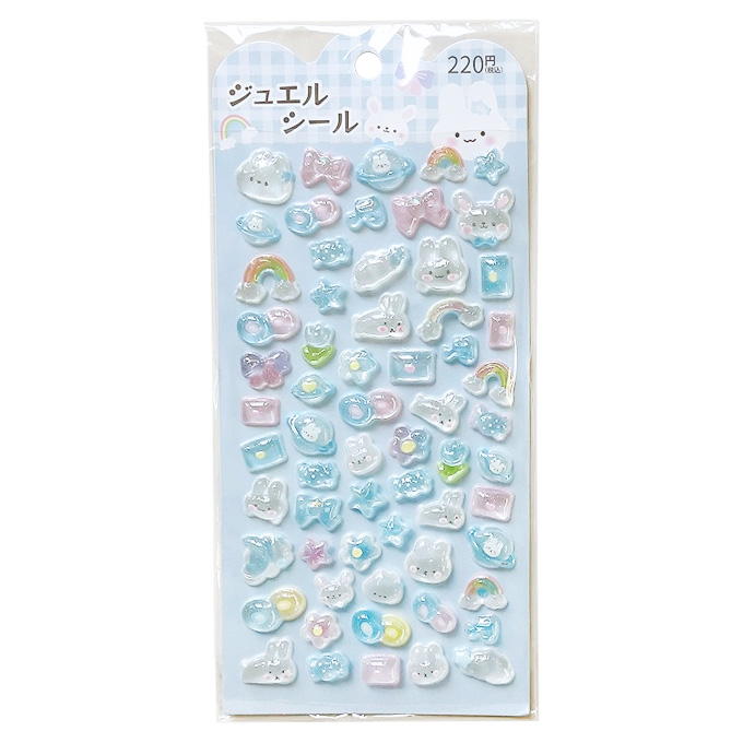【まとめ買い】ジュエルシール うさぎ BL 9001/372651
