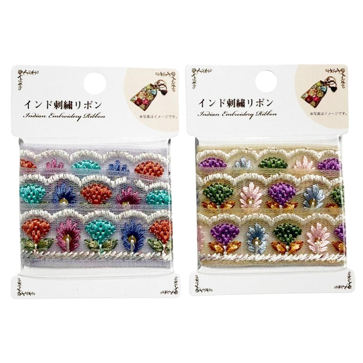 【まとめ買い】インド刺繍リボン 0890/373936