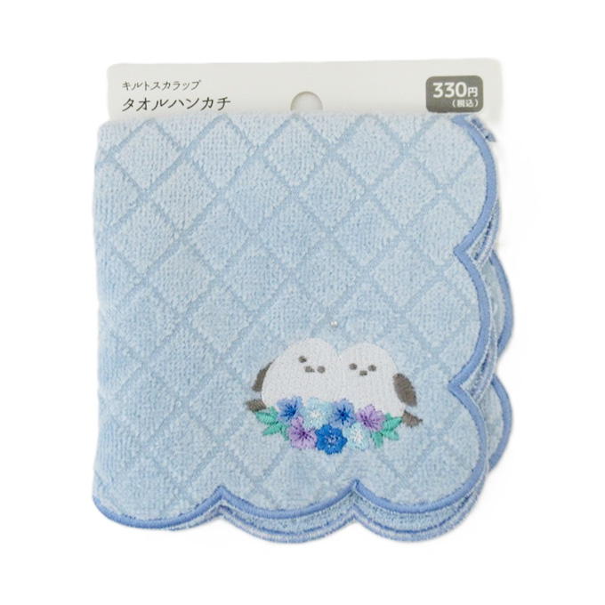 【まとめ買い】キルトスカラップタオルハンカチ 0834/375166