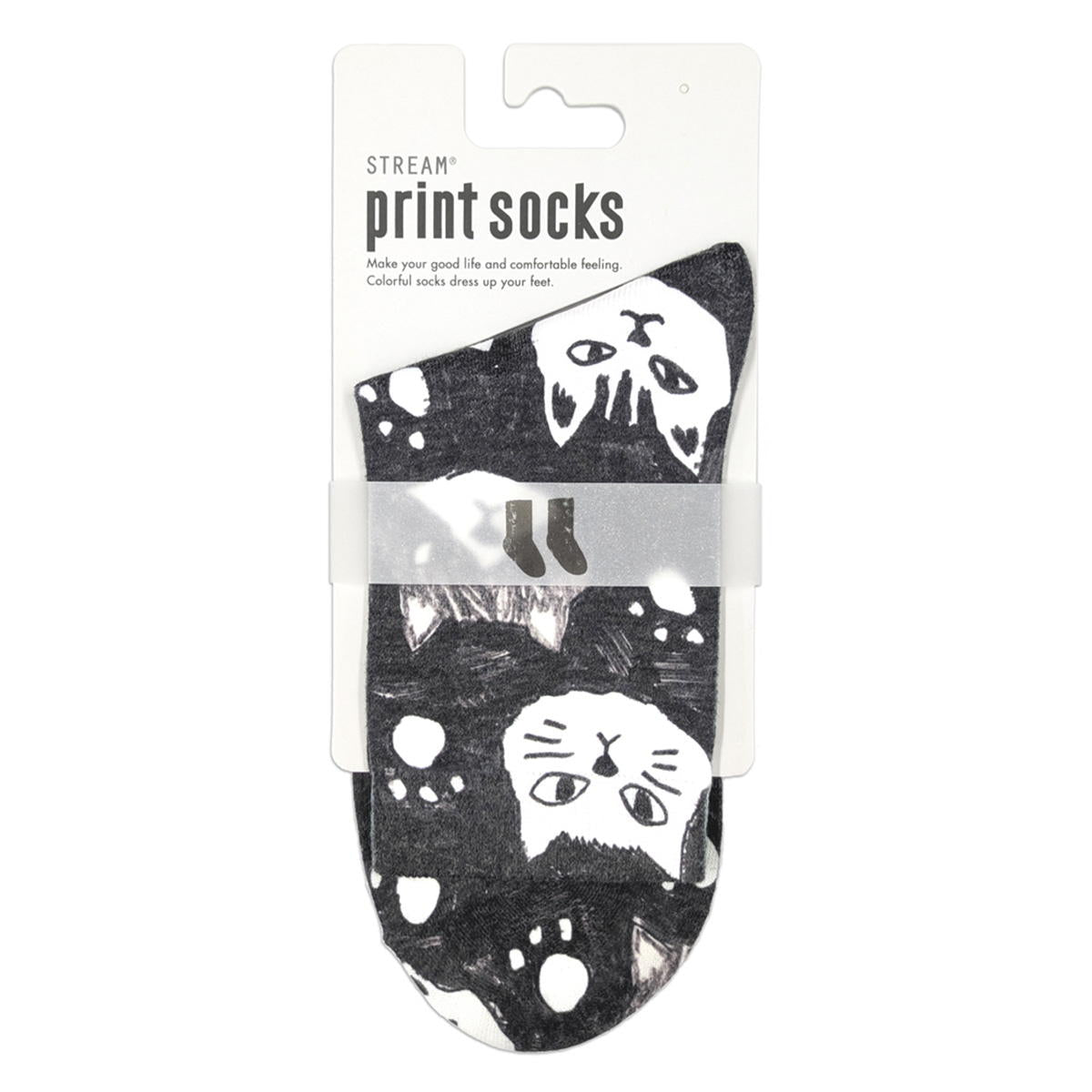 【まとめ買い】モノクロおすましネコクルー 1905/397038