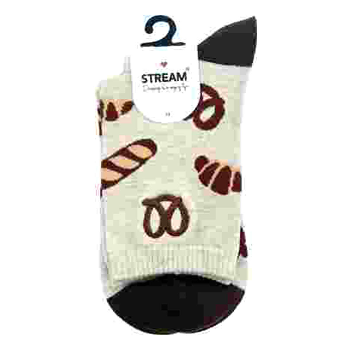 【まとめ買い】パン総柄ワンポイント刺繍クルー 1905/397072