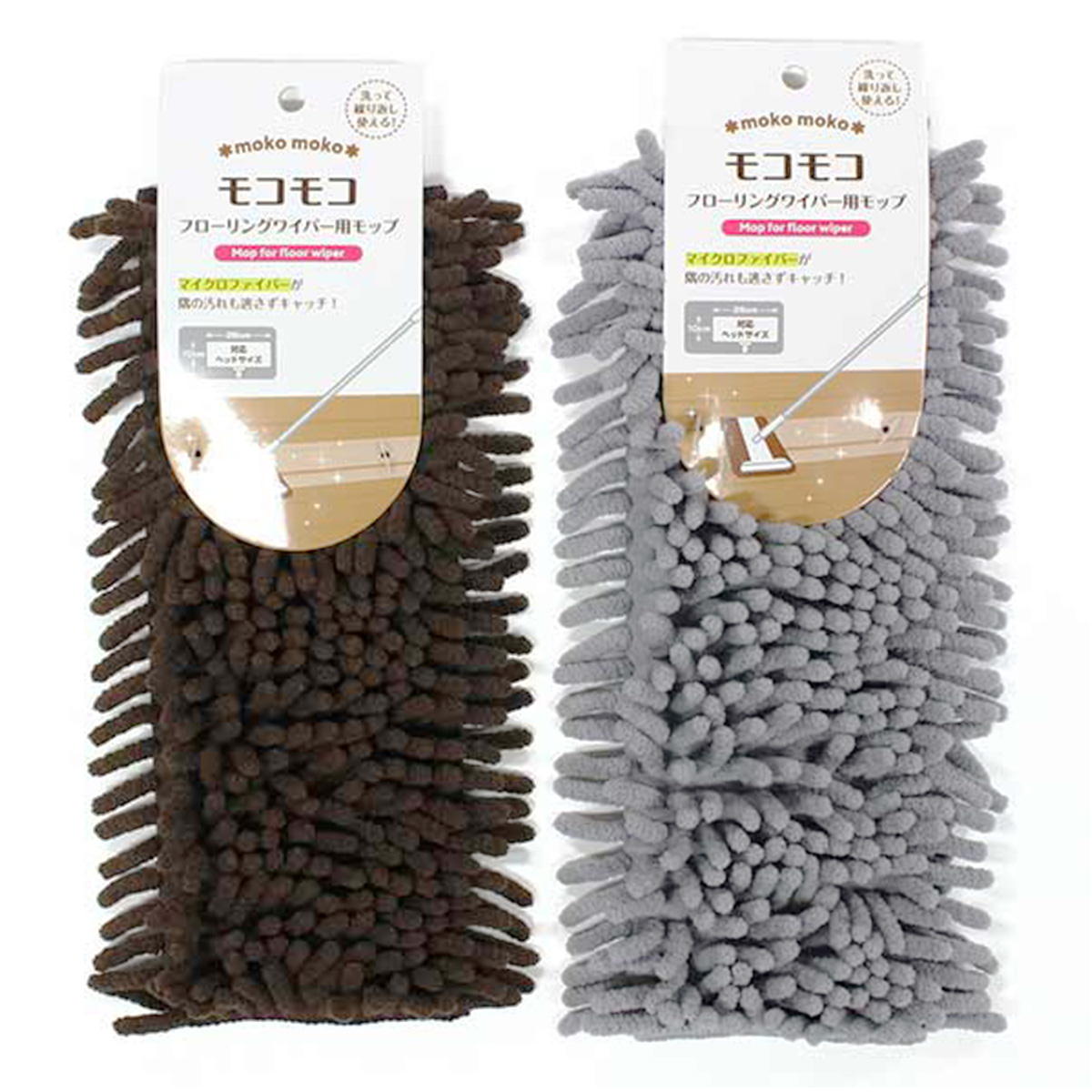 【まとめ買い】モコモコフローリングワイパー用モップ0330/450454