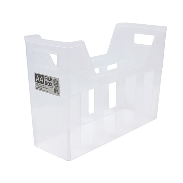 まとめ買い】A4ファイルボックス・クリア 0347/450634 | ワッツ