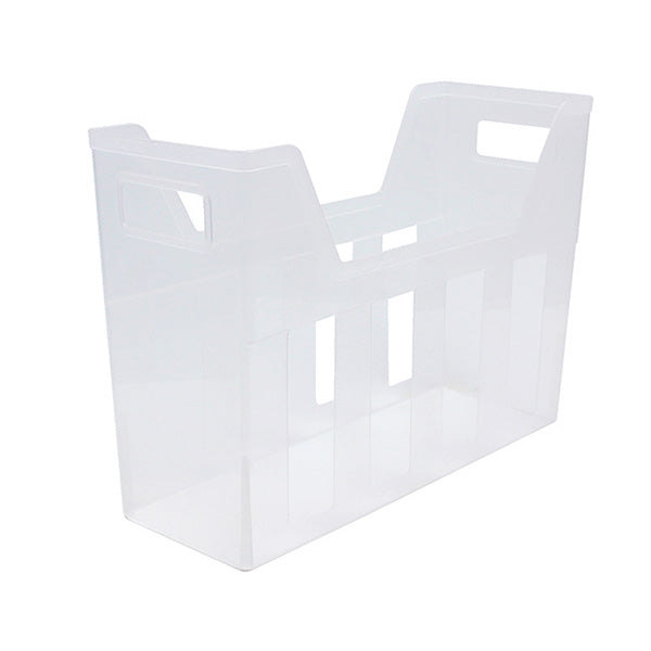 【まとめ買い】A4ファイルボックス・クリア 0347/450634