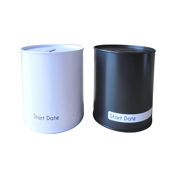 【まとめ買い】缶貯金箱10万モノトーン 9001/454957