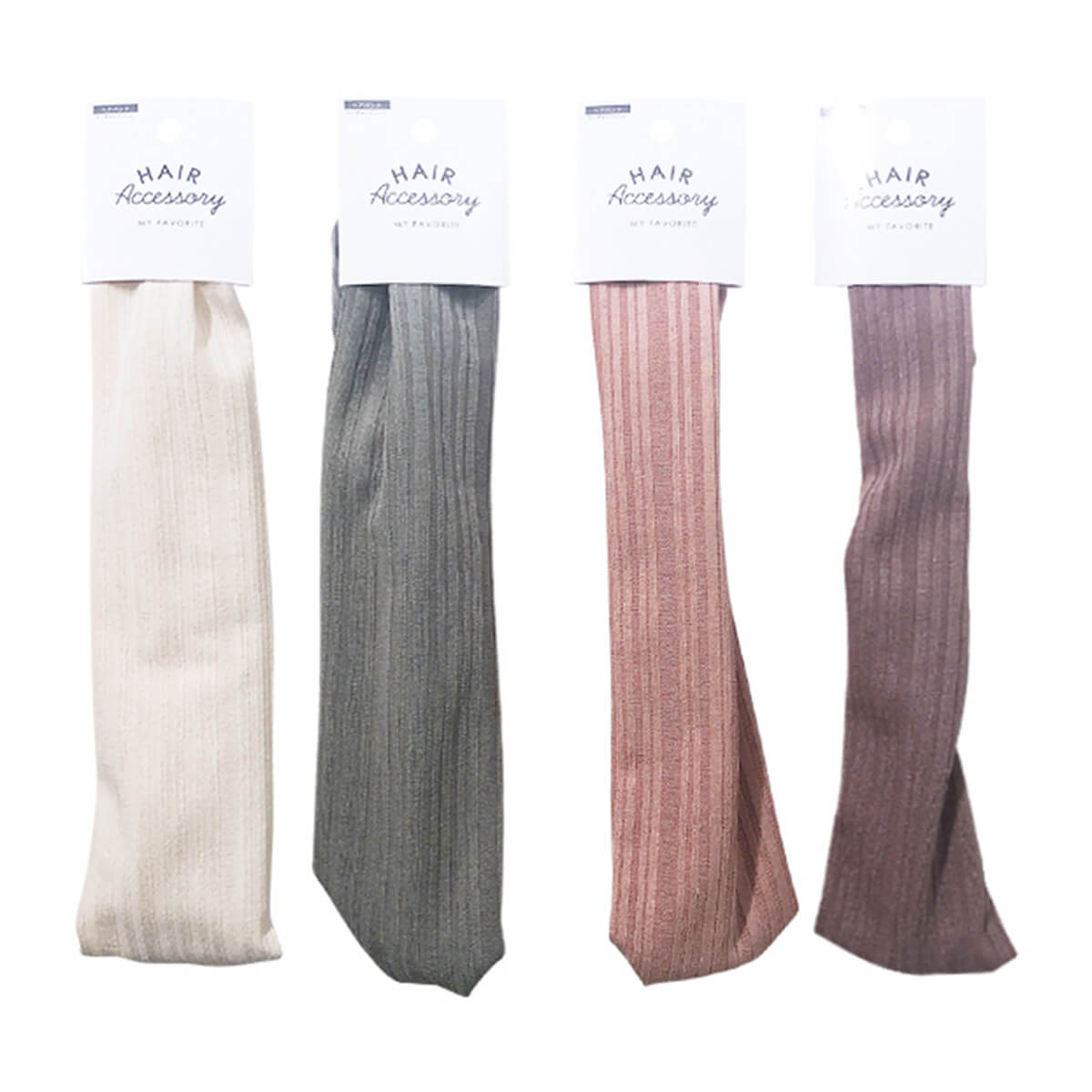 【まとめ買い】ヘアバンド ランダムリブニット0892/473478