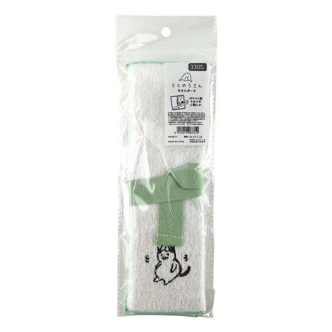 【まとめ買い】ととのうさんとねこ タオルポーチ 1527/598931