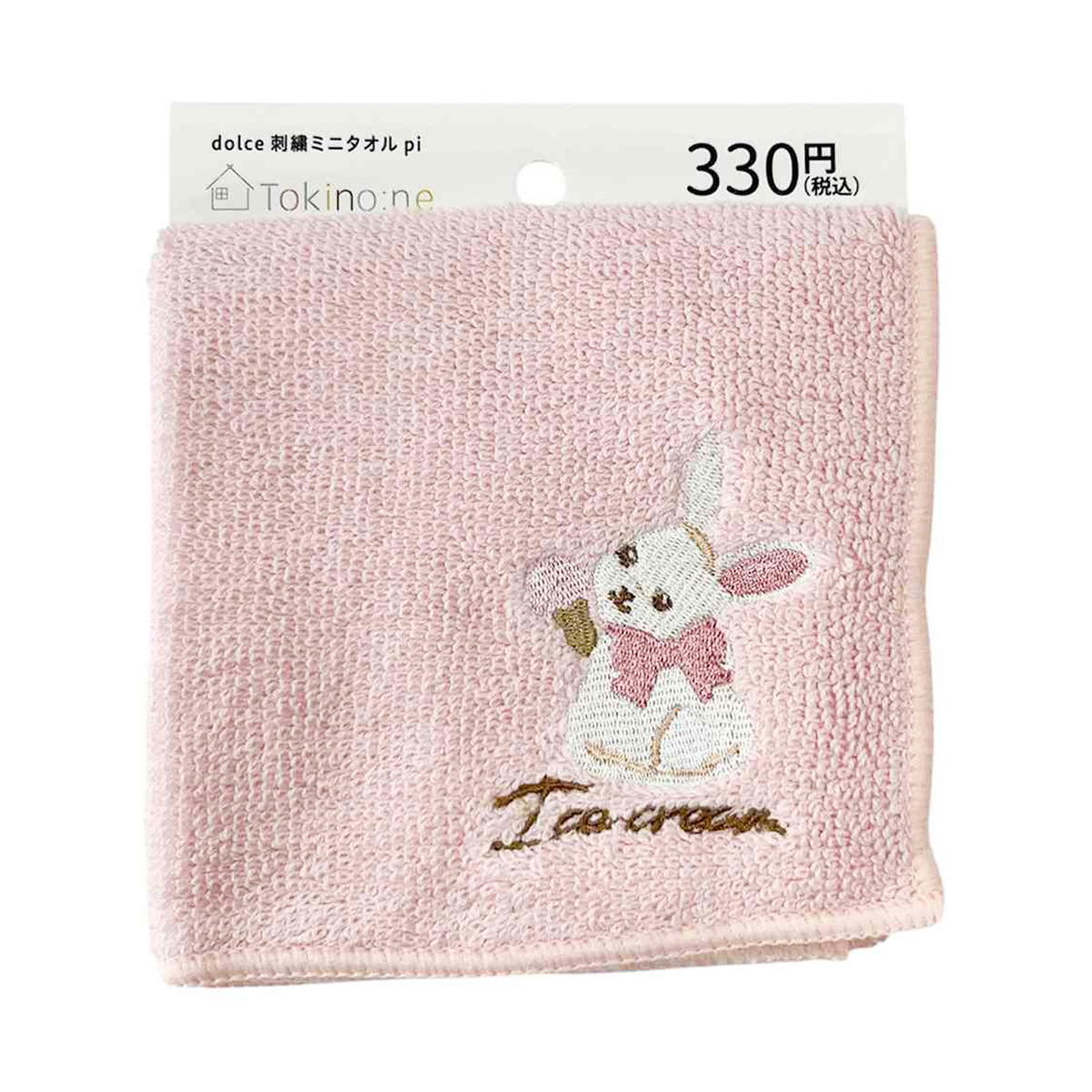【まとめ買い】Tokinone PB.dolce刺繍ミニタオルピンク9001/000097