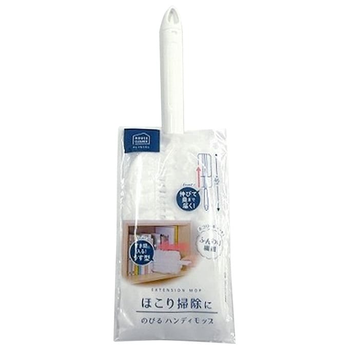 【まとめ買い】モップ ハンディモップ 埃取り のびーるふわふわモップ ホワイト 0459/019113