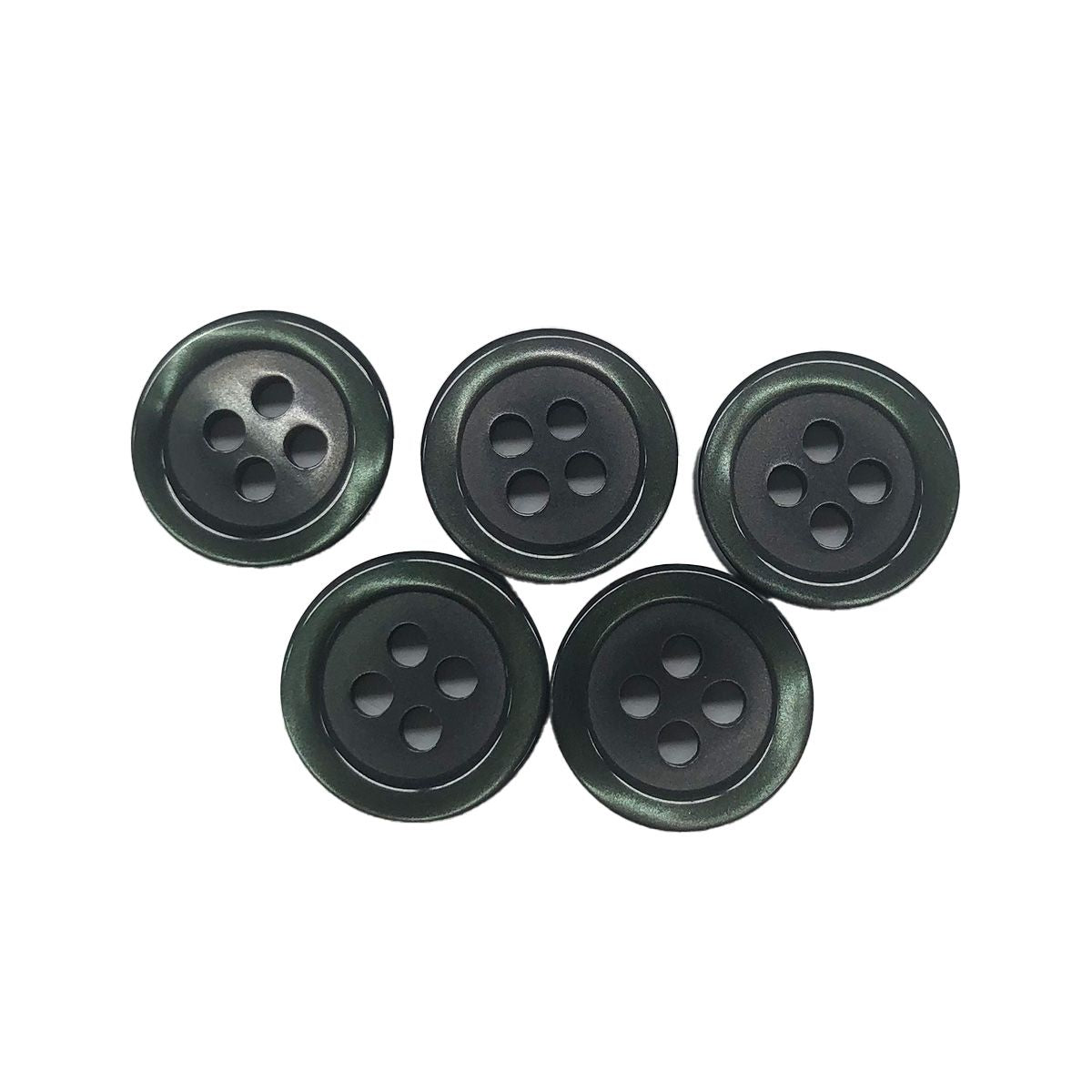 PB.リサイクルペットボタン黒11.5mm 9001/021501