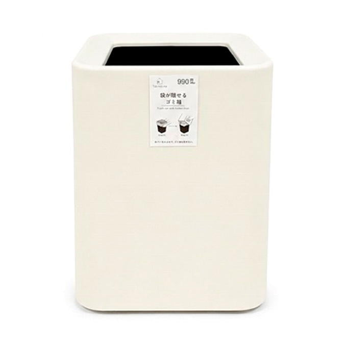 【まとめ買い】Tokinone PB.袋が隠せるゴミ箱 角形 8L IV 1635/022100