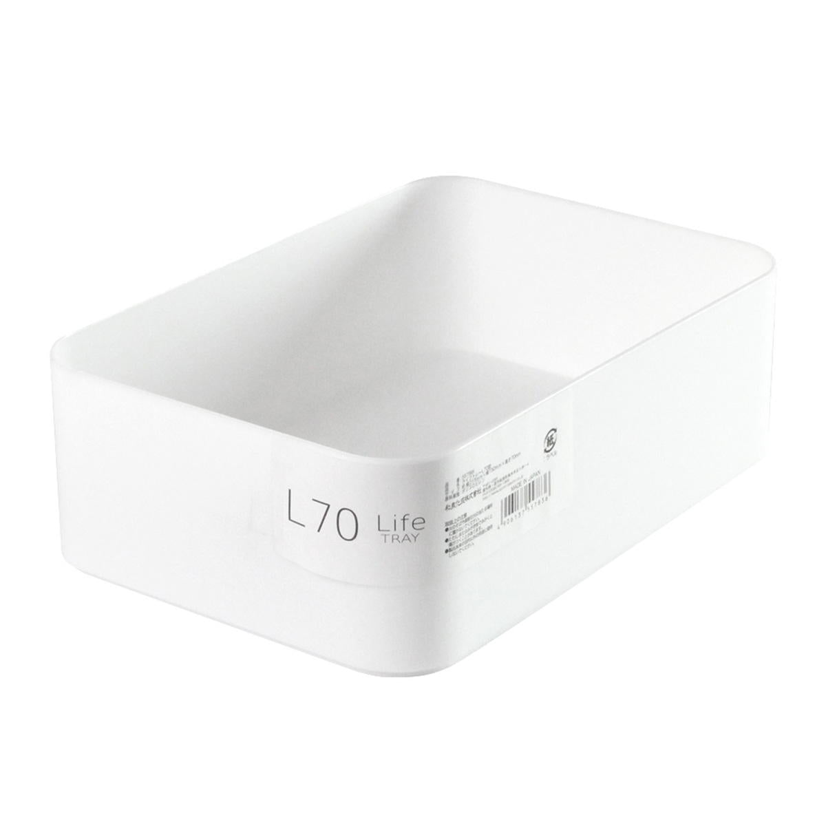 【まとめ買い】ライフトレー L70型ホワイト0347/024182