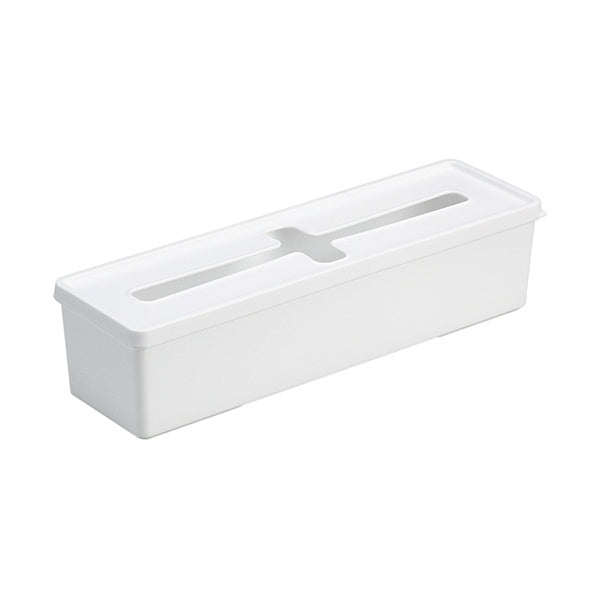 収納ケース 収納ボックス 小物入れ プルアウトボックス LL ホワイト 縦8.6×横29.5×高さ7.1cm 0978/025449