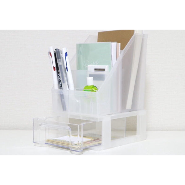 【まとめ買い】DeskLabo メールボックス M クリア 卓上収納ケース 0847/026704