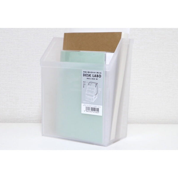 【まとめ買い】DeskLabo メールボックス M クリア 卓上収納ケース 0847/026704