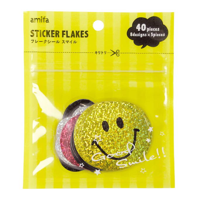 【まとめ買い】スマイル フレークシール 40P 0356/032470