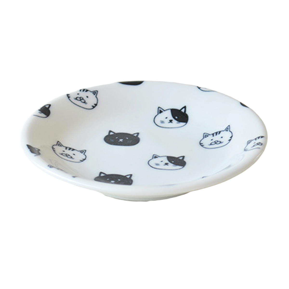 【まとめ買い】皿 小皿 取り分け皿 ねこ プレート 12cm 9001/035642