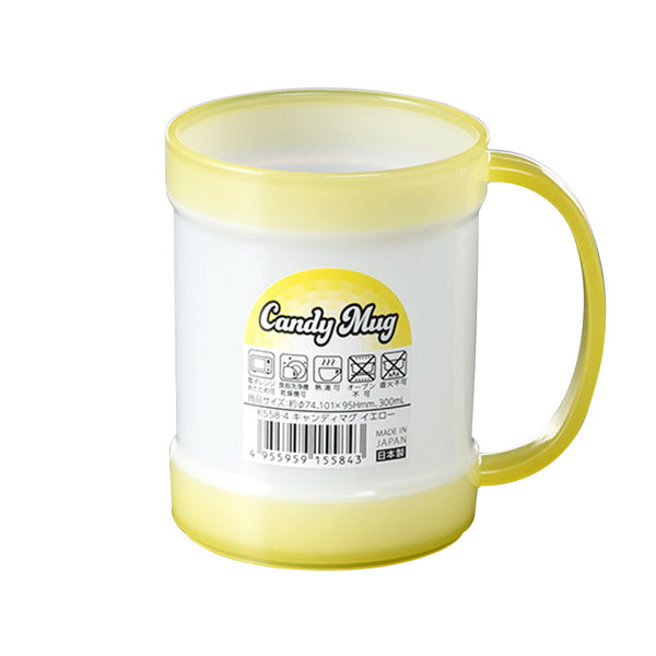 まとめ買い】マグカップ プラ製 キャンディマグ イエロー 300ml 0523
