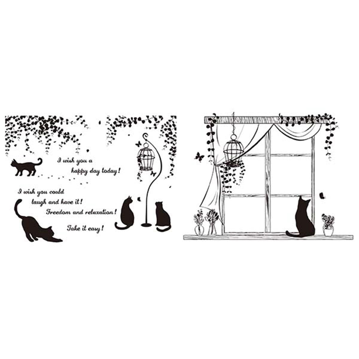 まとめ買い】キッチン壁用シート ねこ柄 60×45cm0490/038104 | ワッツ