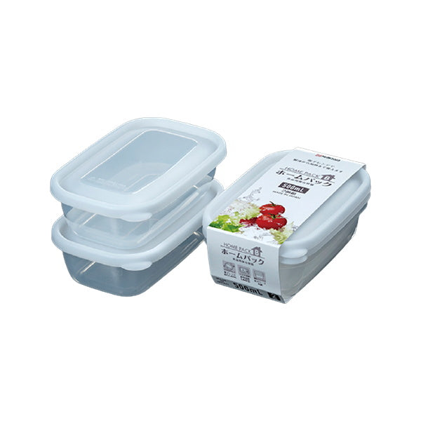 食品保存容器 フードストッカー ストック容器 ホームパックB 2P ホワイト 500ml 0523/039072