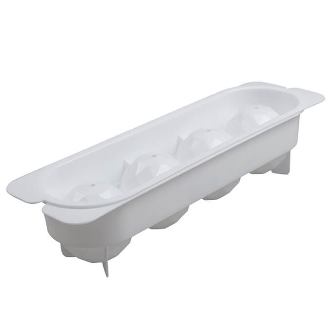 【まとめ買い】製氷器 丸型アイス ダイヤカット ホワイト 0775/039209