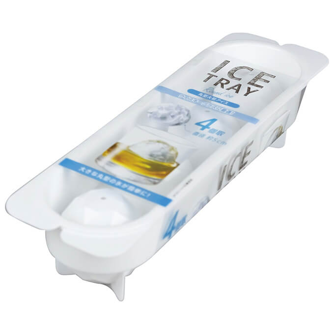 【まとめ買い】製氷器 丸型アイス ダイヤカット ホワイト 0775/039209