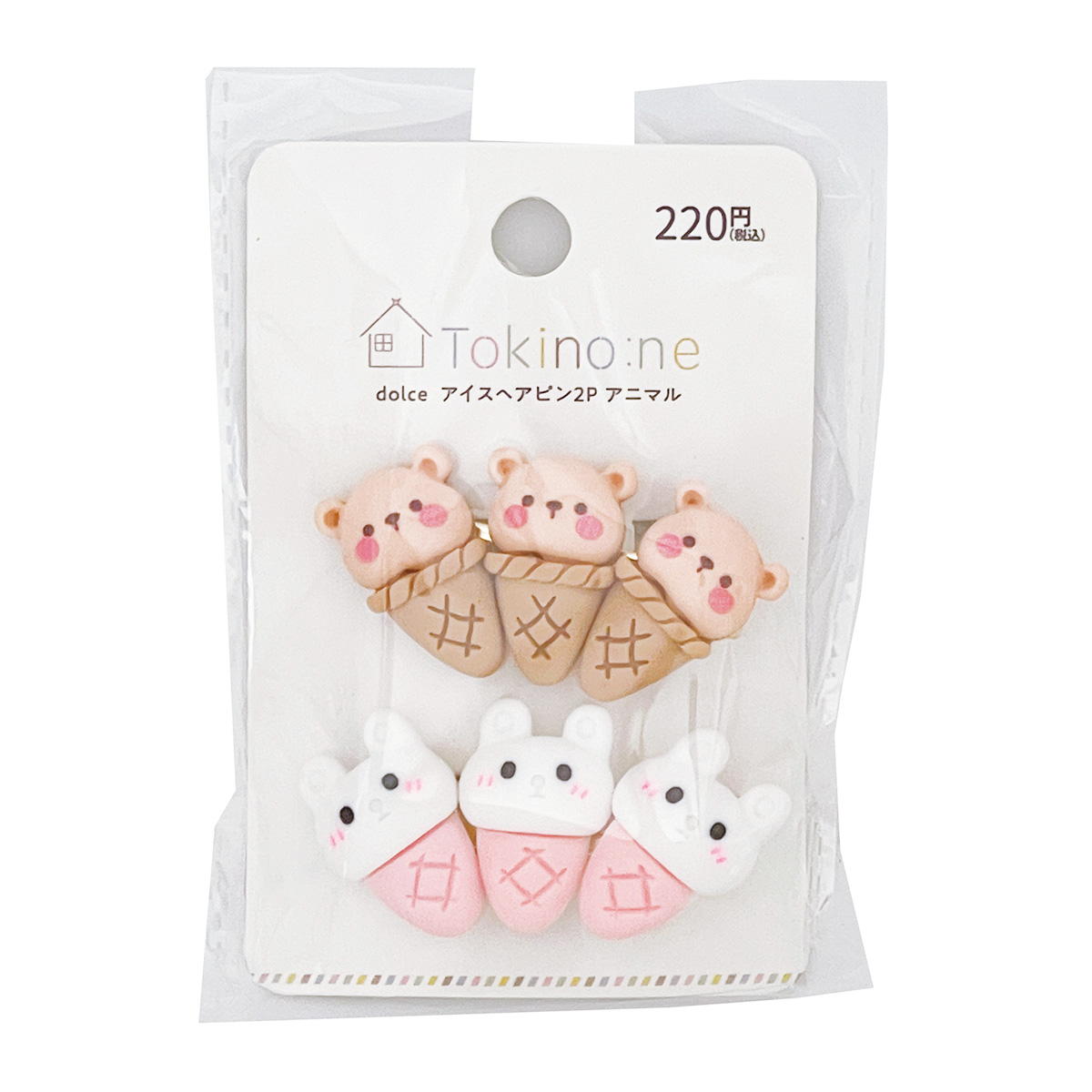【まとめ買い】Tokinone PB.dolceアイスヘアピン2P アニマル1523/044295