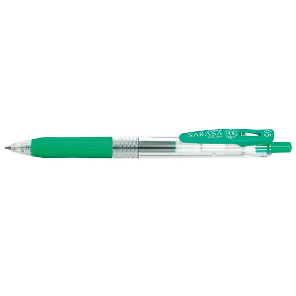ボールペン ZEBRA ゼブラジェルボールペン SARASACLIP サラサクリップ 0.5 緑 1本入 P-JJ15-G 0960/045787