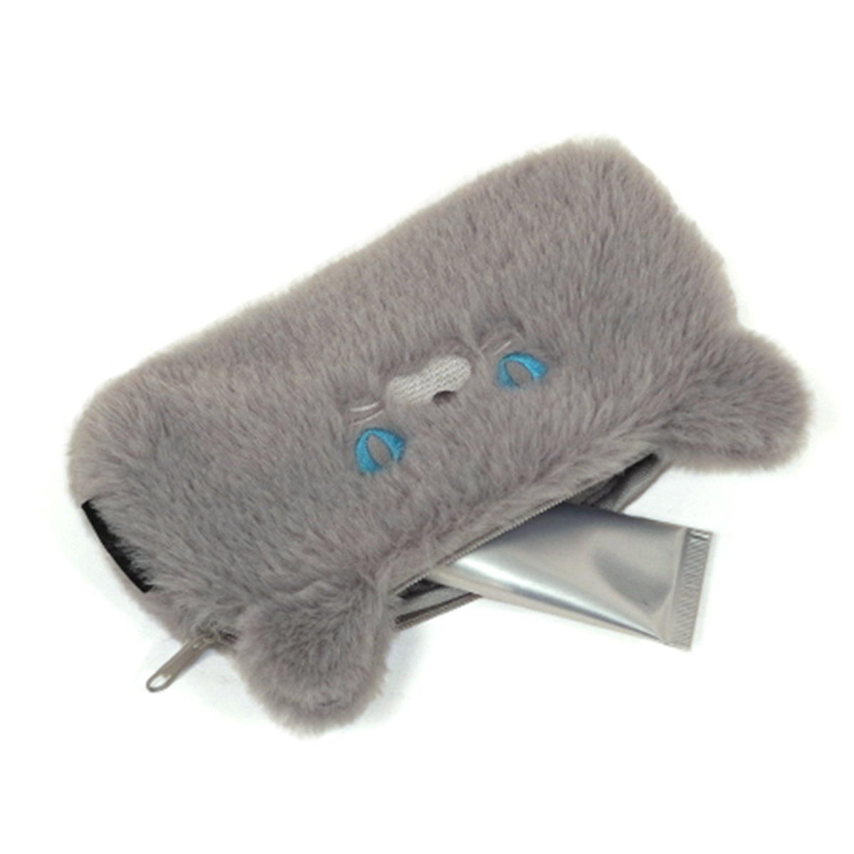 【まとめ買い】Tokinone PB.ねこポーチ ロング GY 1980/045892