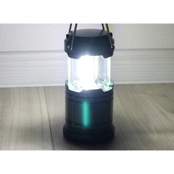 ランタン led LED  おしゃれ COBランタン 災害用 電池式 スライド式LEDランタン カーキ 7×7×10cm 1635/045922