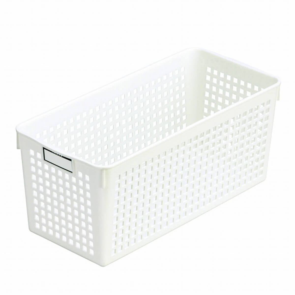 【まとめ買い】収納ケース 収納ボックス 書類収納  ネームバスケットスリム ホワイト 0978/046427