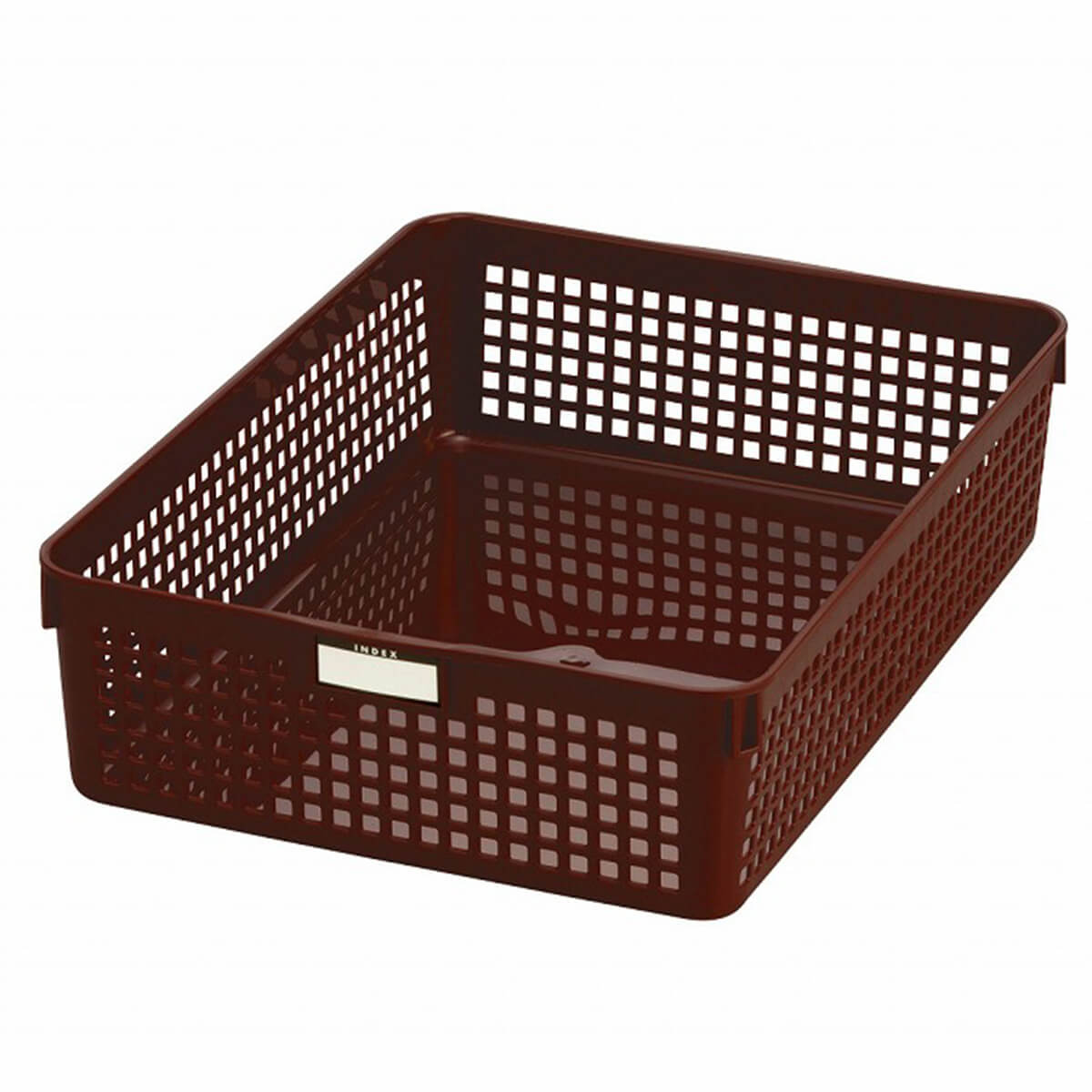 【まとめ買い】収納ケース 収納ボックス 書類整理 ネームバスケットA4 ブラウン 0978/046444