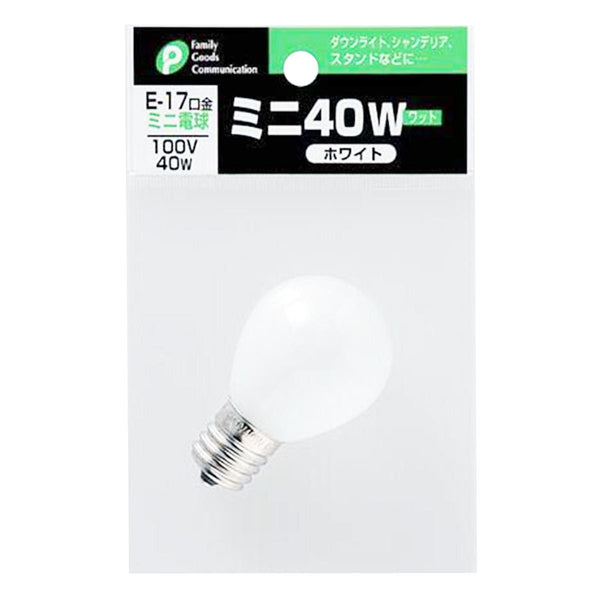 まとめ買い】ミニ電球40W(白色)0894/048840 | ワッツ