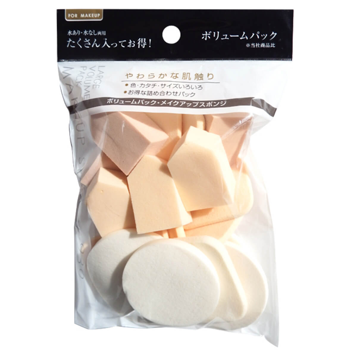 【まとめ買い】ボリュームスポンジパフ 0474/052819