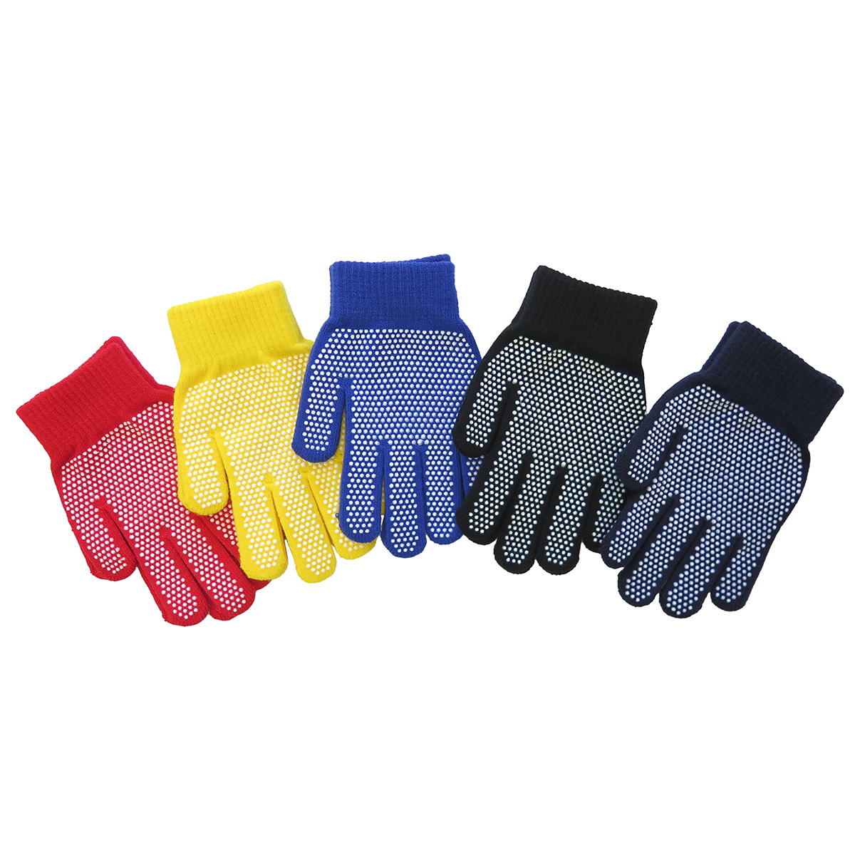 【まとめ買い】のびのび手袋カラーすべり止め1380/059182