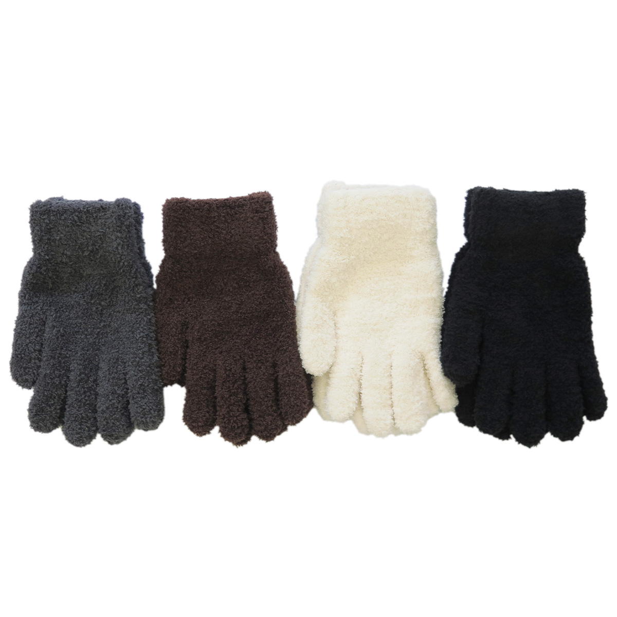 【まとめ買い】ふわりんこ手袋無地1380/063545