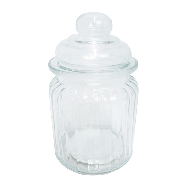 食品保存容器 保存ボトル キャニスター ガラス瓶 ガラスキャニスター/ストライプ  310ml  0603/065243