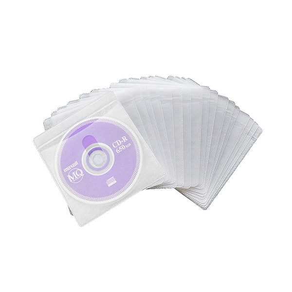CD DVD用両面ポケット 20枚入 ホワイト 0347/067442