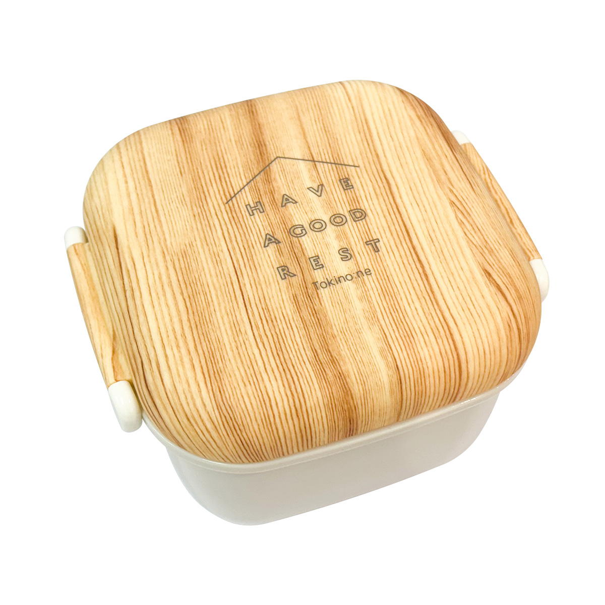 【まとめ買い】Tokinone PB.バンブープリント丸形ランチボックスOW1750/068121