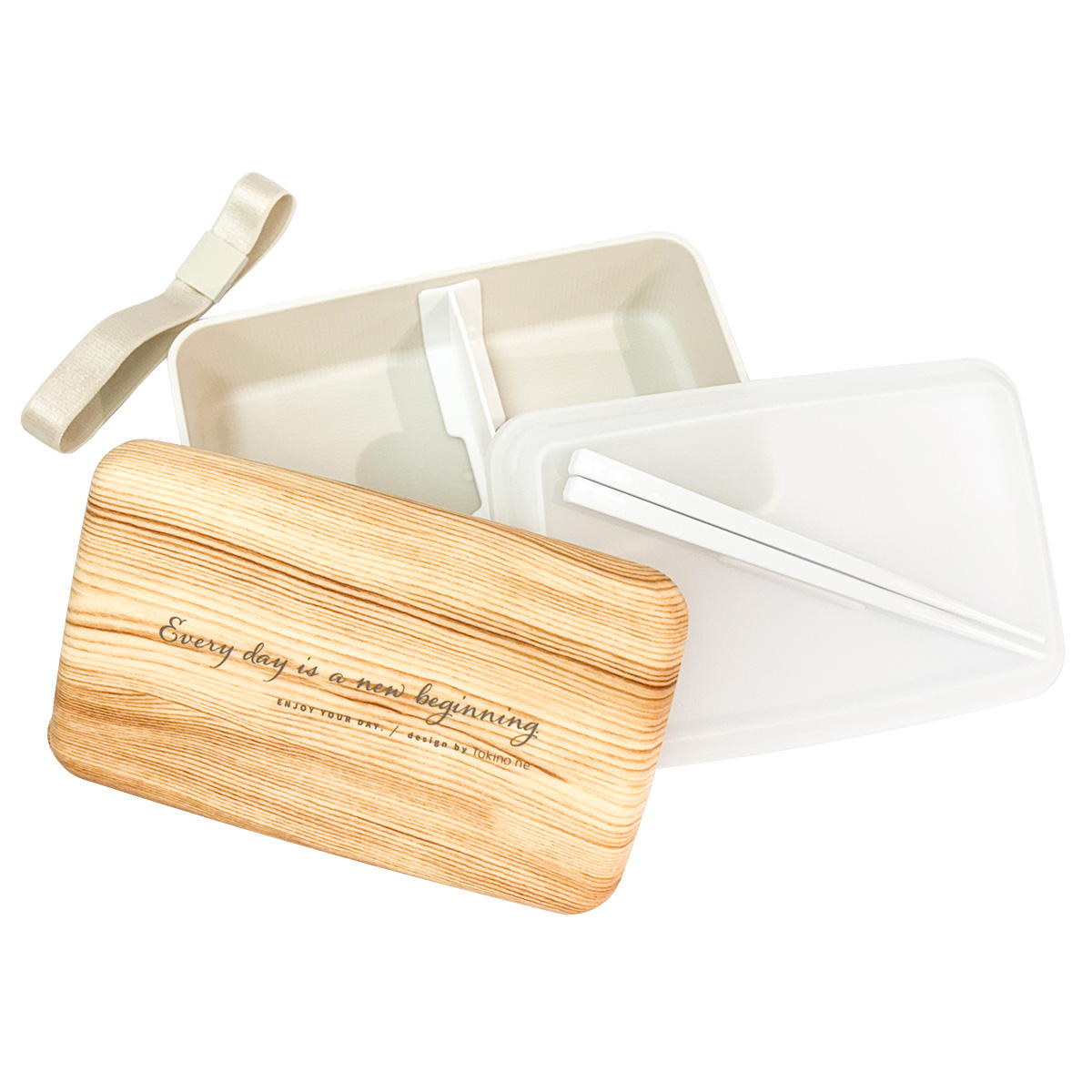 【まとめ買い】Tokinone PB.バンブープリントランチBOX　OW1750/068204